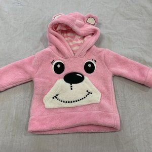 🦜 SMALL WONDERS GIRLS FLEECE HOODIE SIZE 0-3 MONTHS  🦜